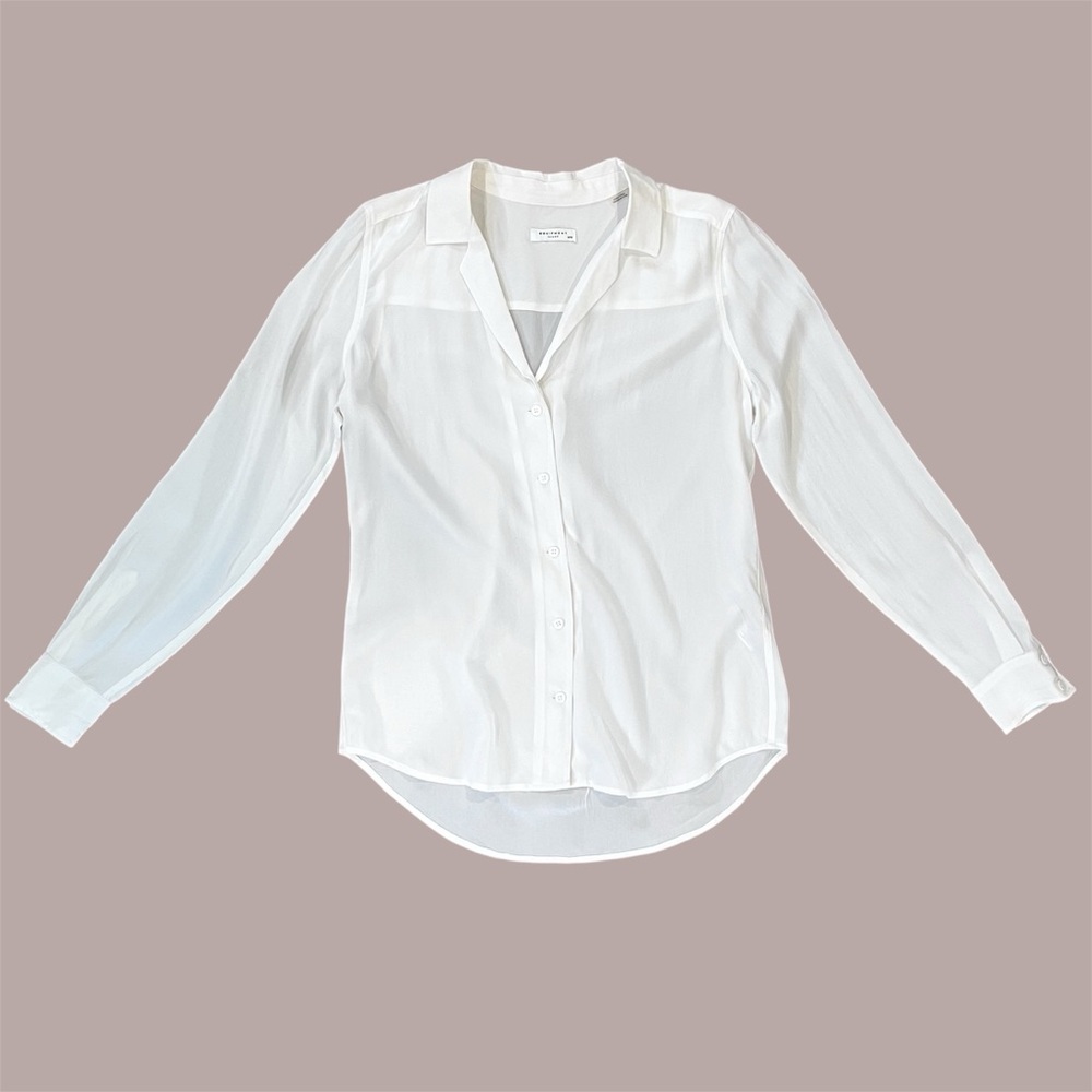Equipment 100% Silk Button Down - Like New - Size M